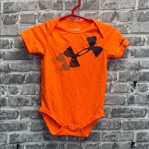 Under Armour‎ Vibrant Orange baby onesie